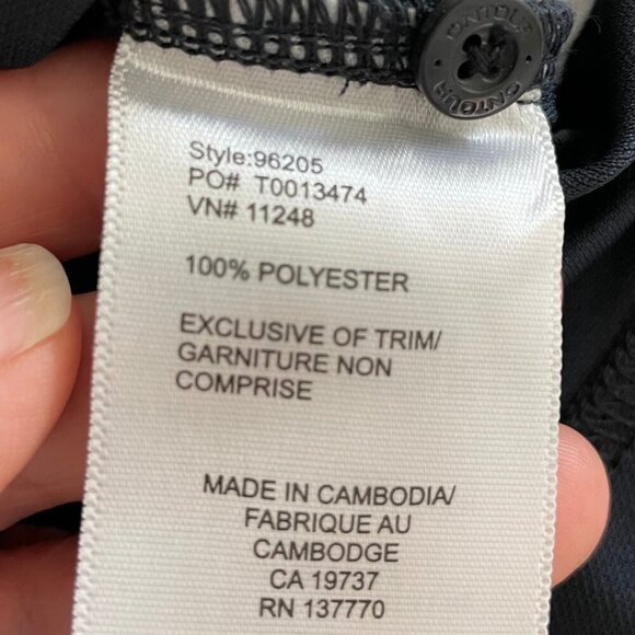 OnTour Brecon Web Tech Athletic LS 5 Button Polyester Polo Shirt Navy Sz XS NWT - Picture 8 of 10